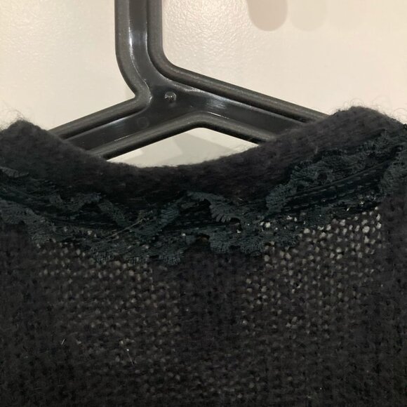 DEX Sz 1X Lace Front and Shoulders  Mid Length Cardigan - Picture 6 of 6